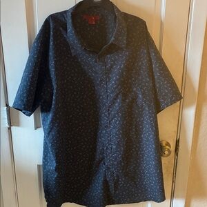 Montage by Mon Cheri Navy Patterned Shirt